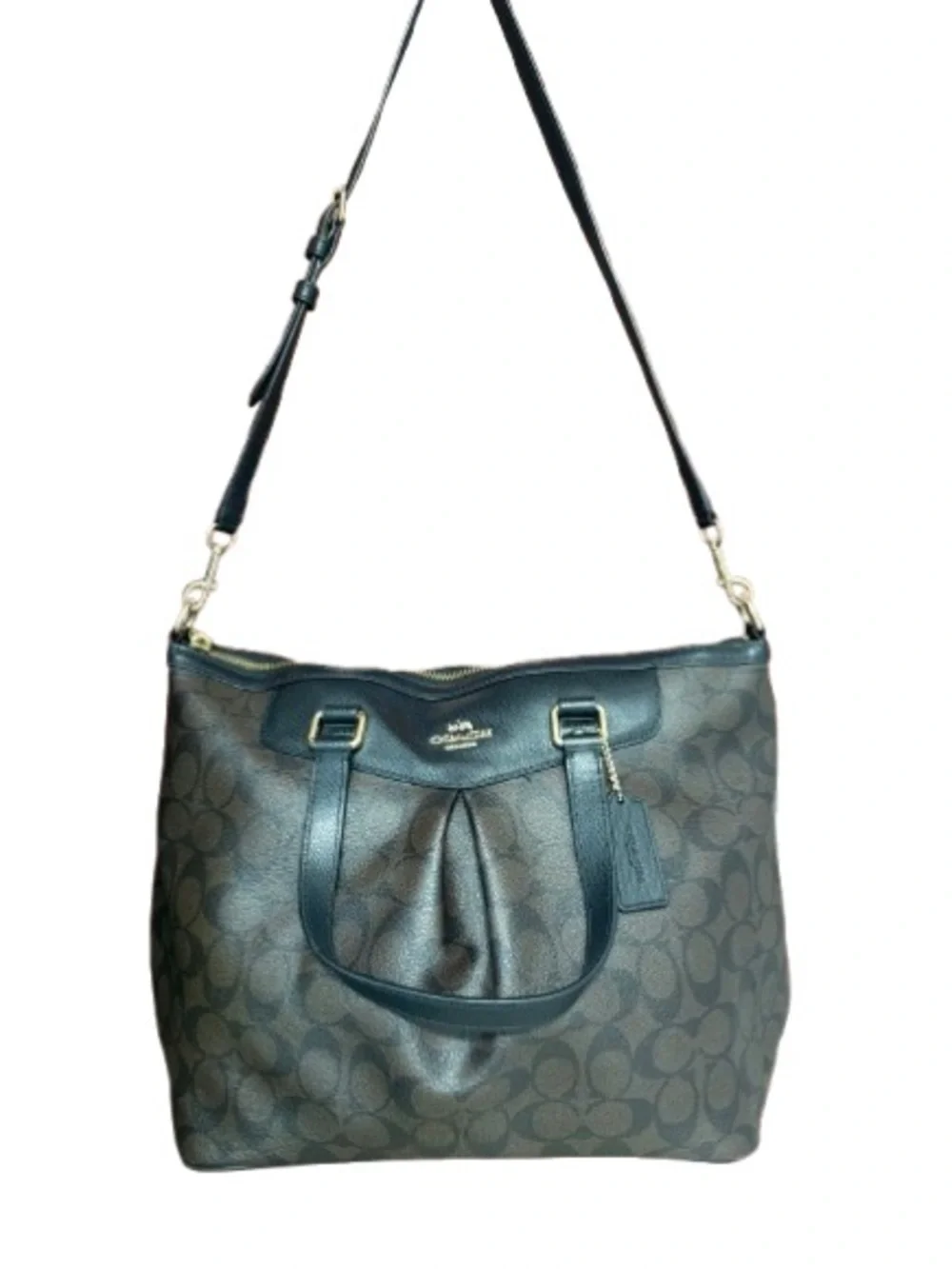Coach F34614 Peyton Pleated Tote Satchel Handbag